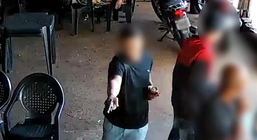 Homem que atirou contra cliente em bar em Ituiutaba — Foto: Reprodução/Redes Sociais