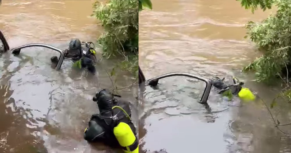 Bombeiros mergulham no Rio Uberabinha em busca de vítima