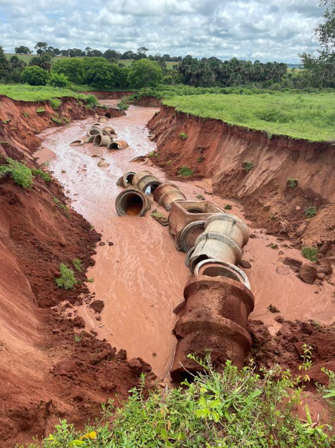 Área de erosão foi vistoriada em Santa Vitória