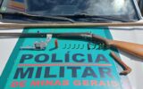 Três são presos em Capinópolis por posse ilegal de arma de fogo