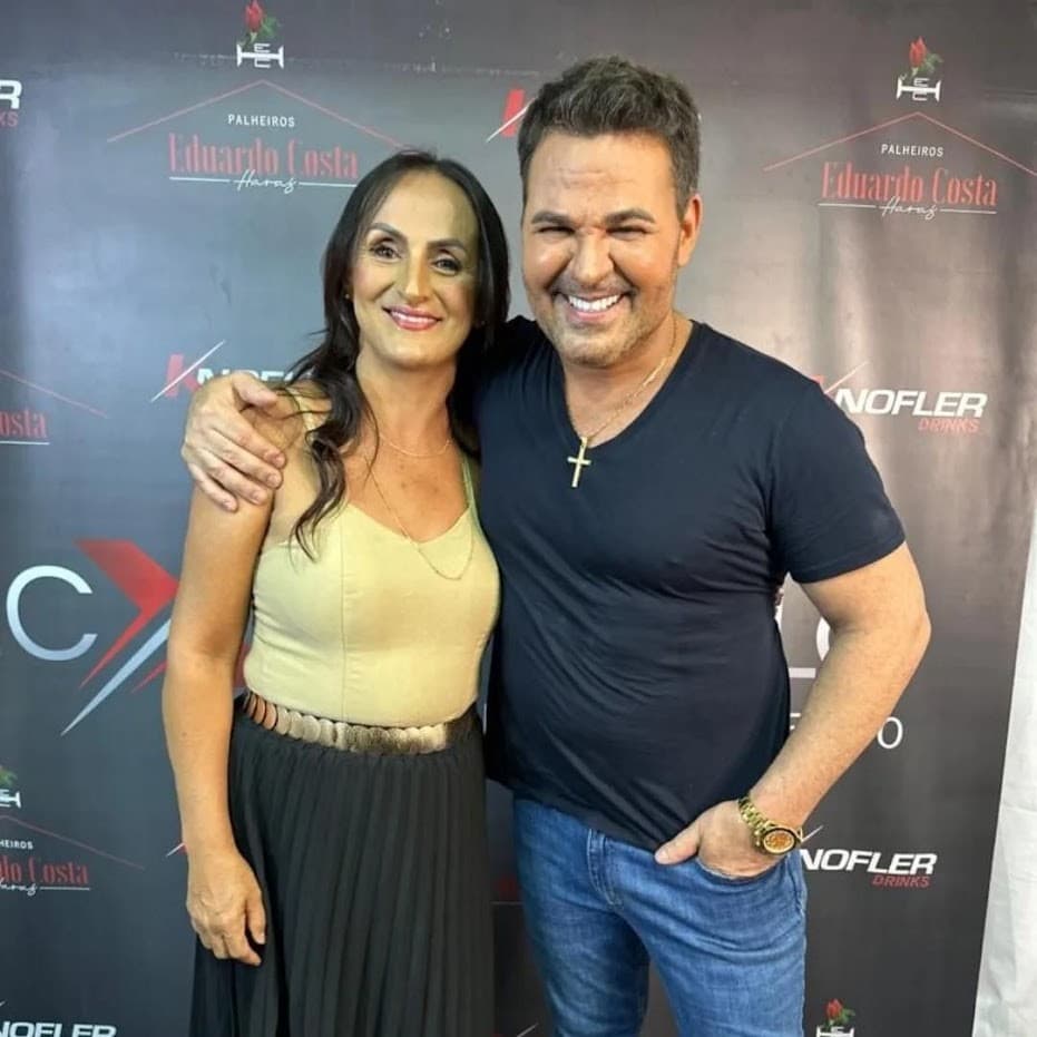 Edna Oliveira é uma grande fã de Eduardo Costa