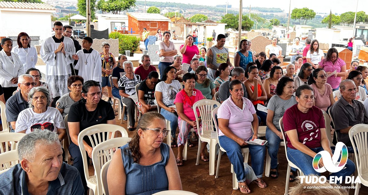 Momento da missa realizada às 08h da manhã | Foto: Tudo Em Dia