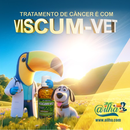 Kit 4 Frascos de Viscum vet p/ tratar câncer em cãe