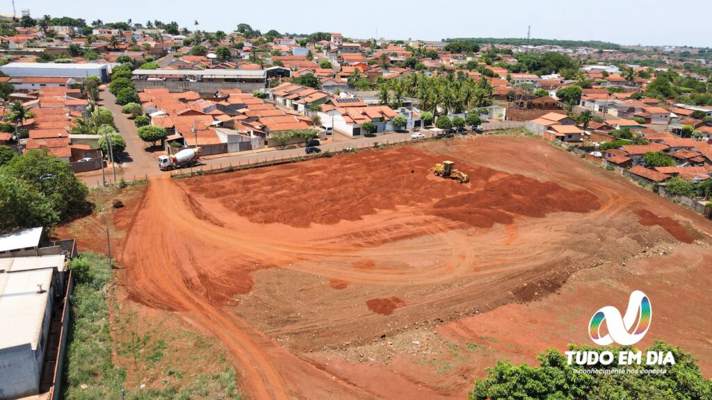Mais de R$5 milhões serão investidos na obra, que vai atender alunos das proximidades | Foto: Paulo Braga / Tudo Em Dia Drones