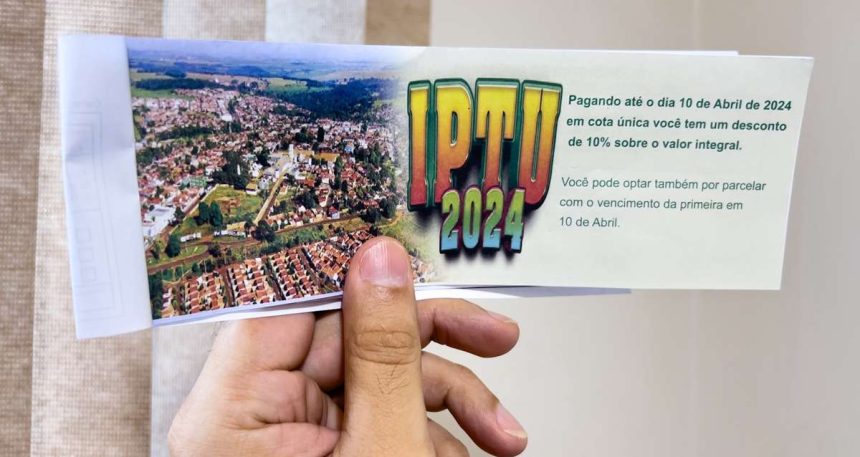 Carnê de IPTU 2024 de Capinóolis | Foto: Paulo Braga